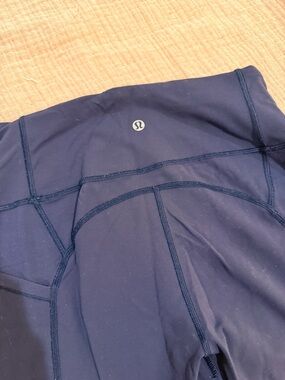 lululemon navy seamless workout leggings
